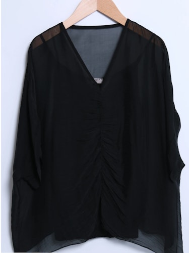 Silkesblus Selma svart