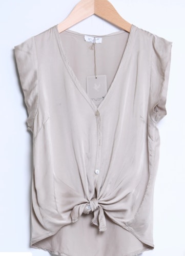 Satintopp Beige