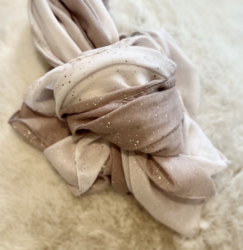Scarf Dots gammalrosa