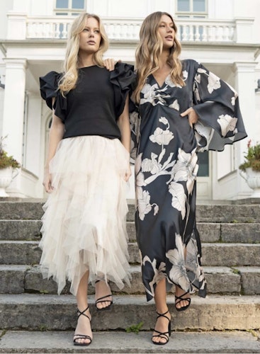 CC Collection Clara Tulle Skirt champagne