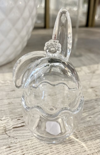 Glasskål rabbit mini vinklat öra