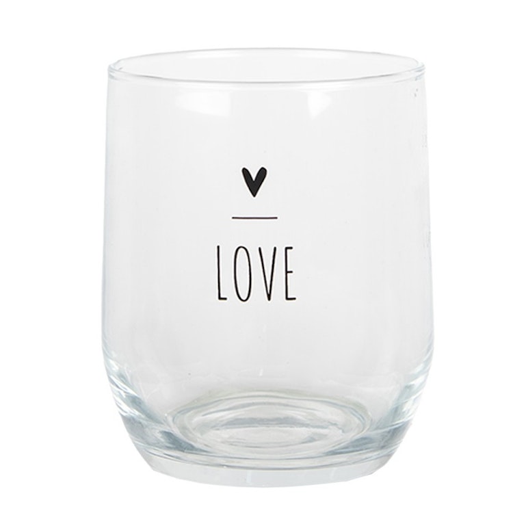 Water glass LOVE