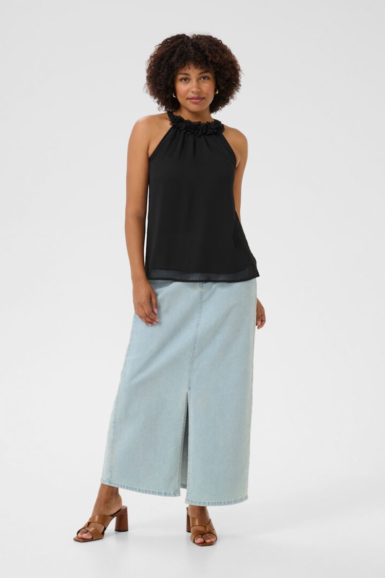 Cream Emery Top black