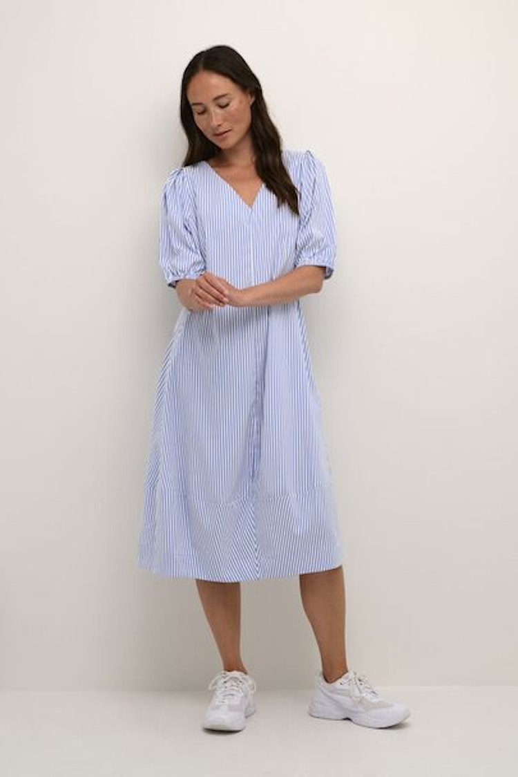 Culture Abigail puff dress Mazarine blue