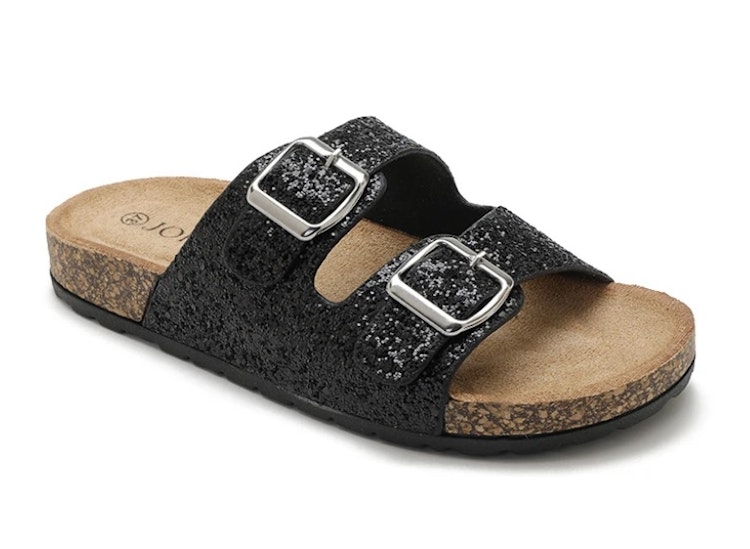 Sandaler svarta med glitter