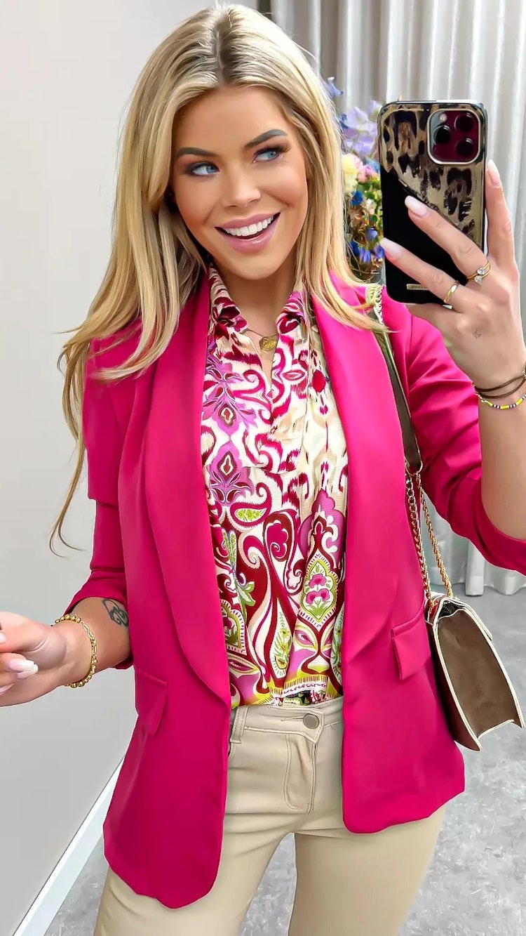 Kavaj Meyra cerise