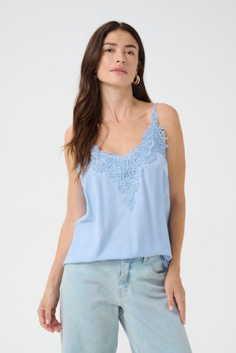 Cream Anna Top Clear sky