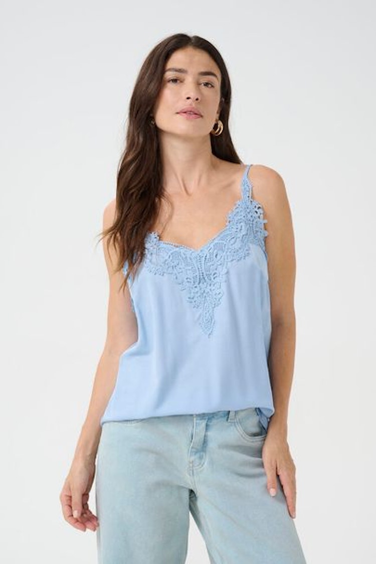 Cream Anna Top Clear sky