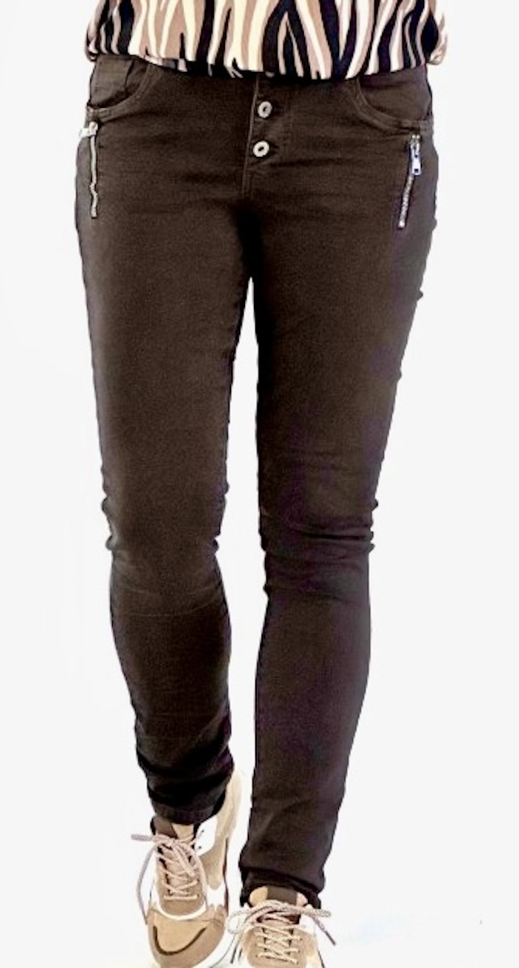 Place du jour jeans bruna dragkedjor