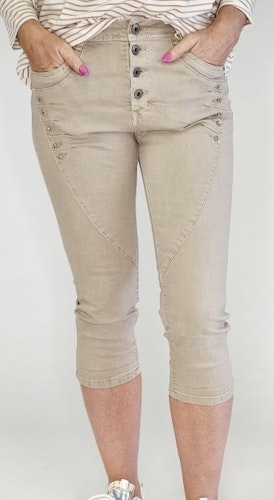 Capri beige med strass
