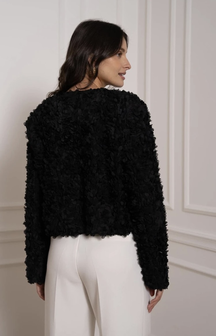 Flower jacket black