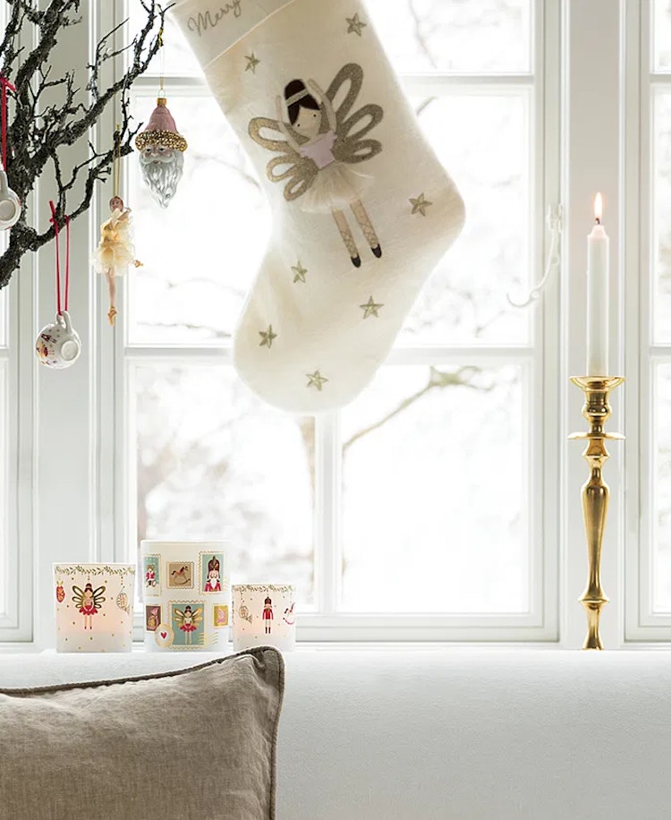 Greengate stocking Cindarella white