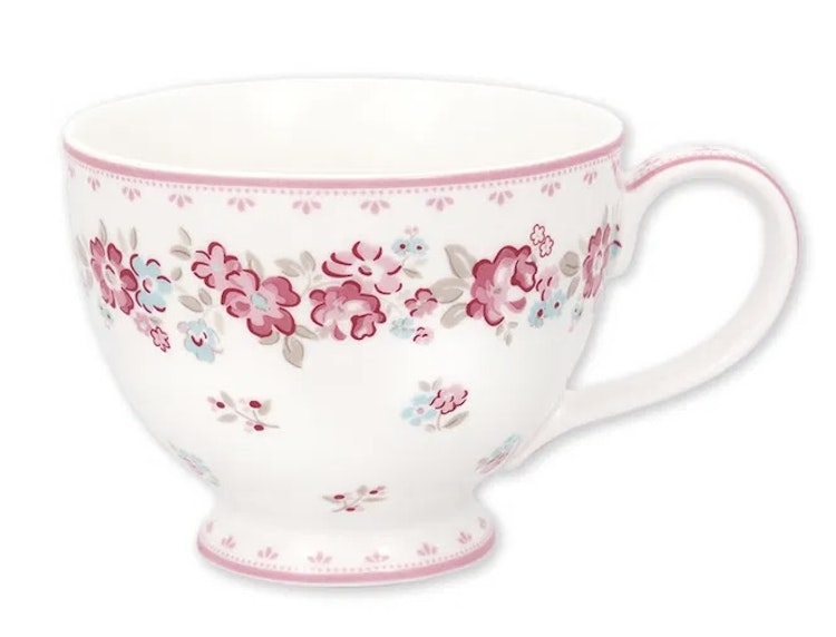 Greengate Teacup Elba white