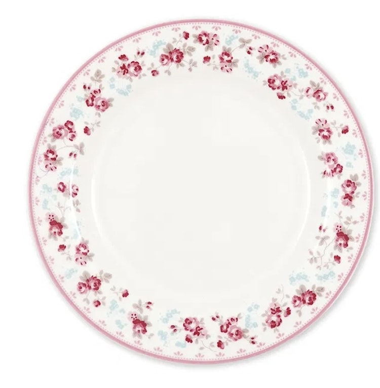 Greengate Plate Elsy white