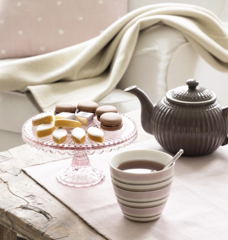 Greengate cake stand Alice pale pink