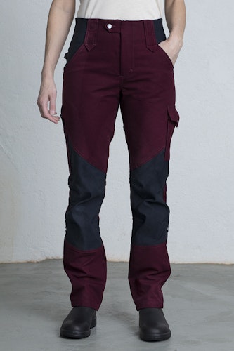 AVA Work Trousers -Burgundy