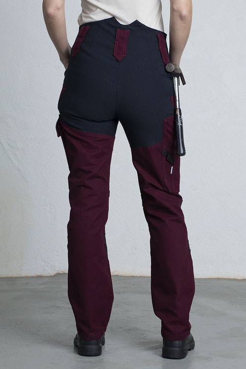 AVA Work Trousers -Burgundy