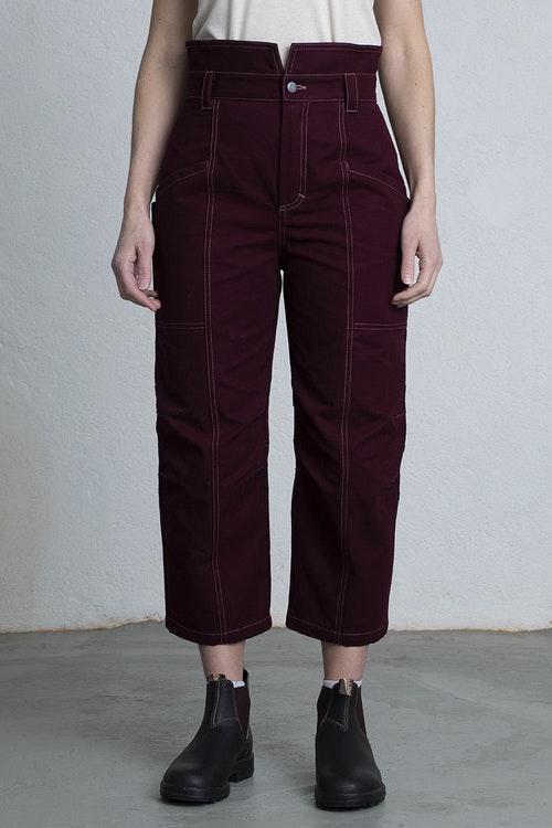 FELICIA work trousers burgundy