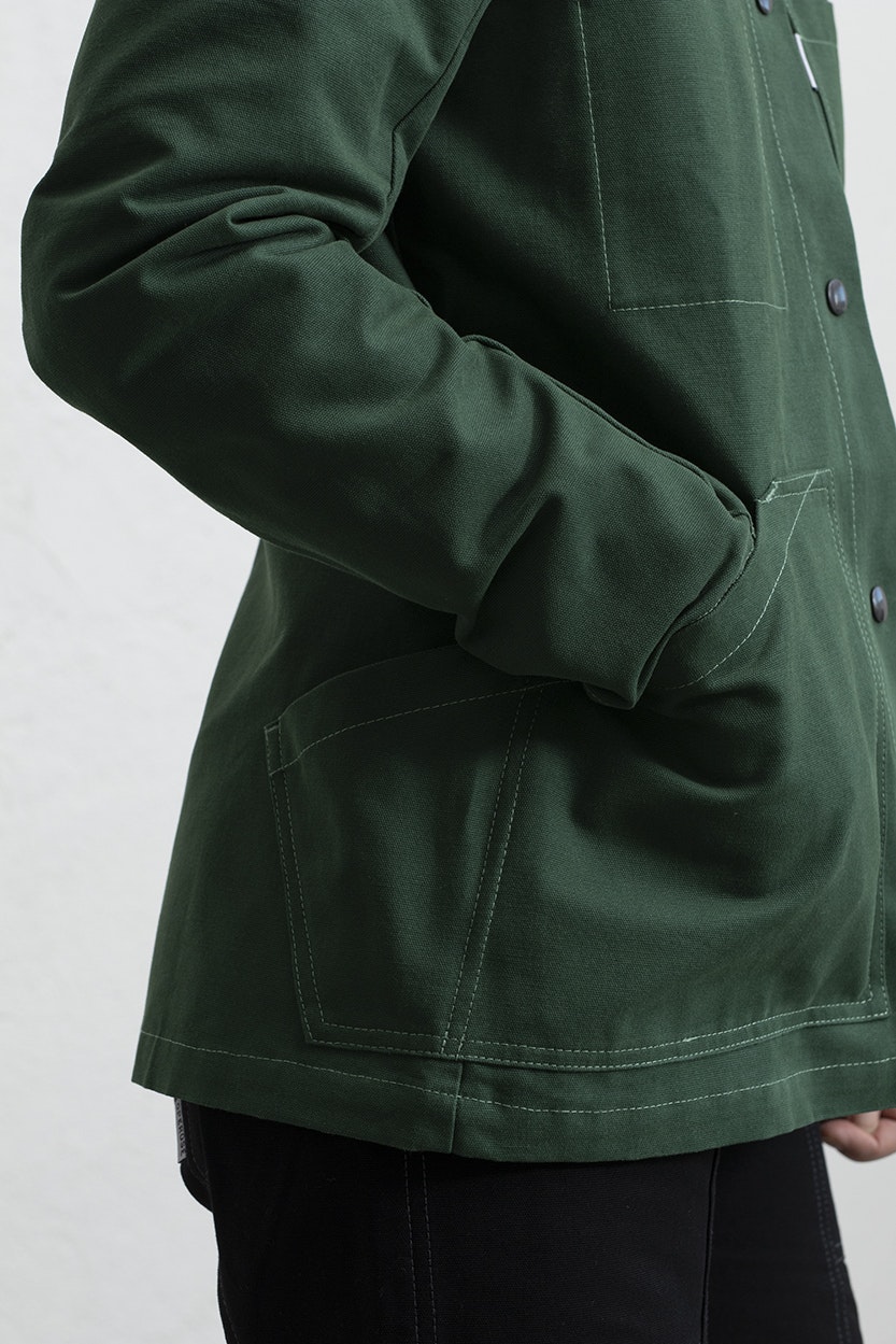 JOHANNA canvas jacket green