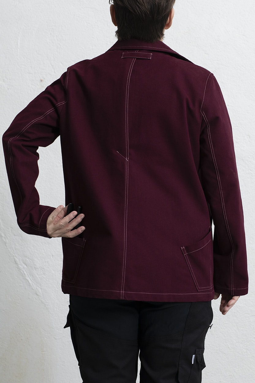 JOHANNA canvas jacket burgundy