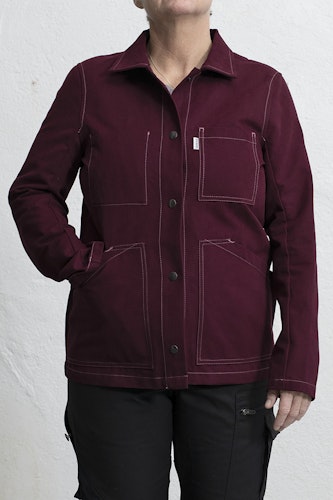 JOHANNA canvas jacket burgundy