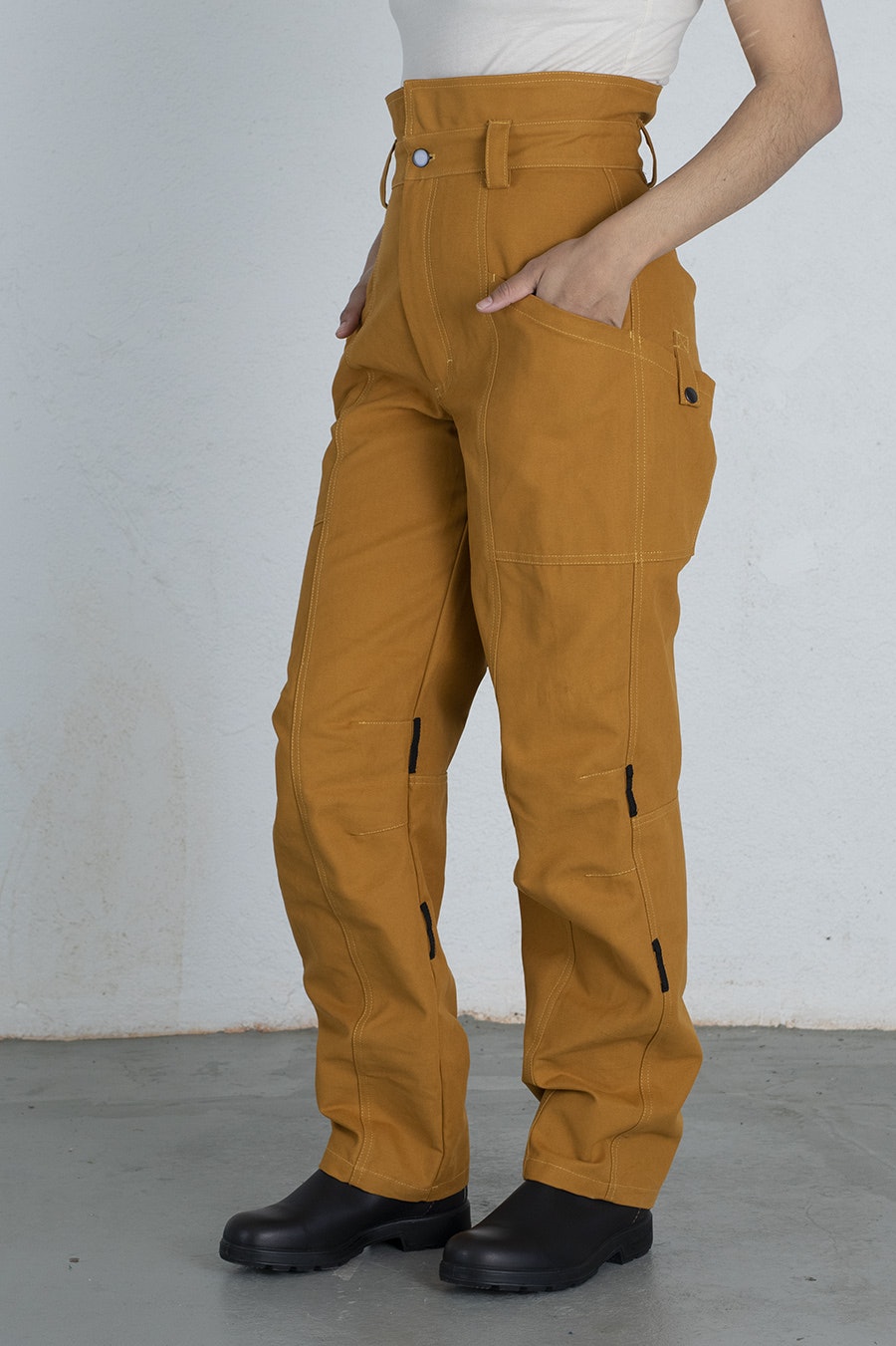 WILJA work trousers mustard yellow