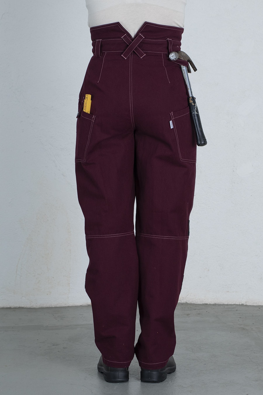 WILJA work trousers burgundy