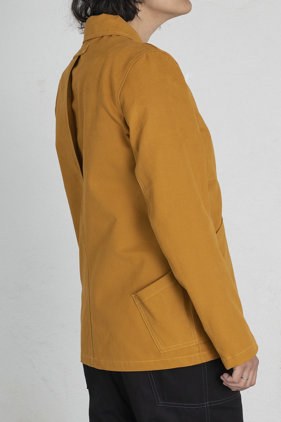 JOHANNA canvas jacket mustard yellow