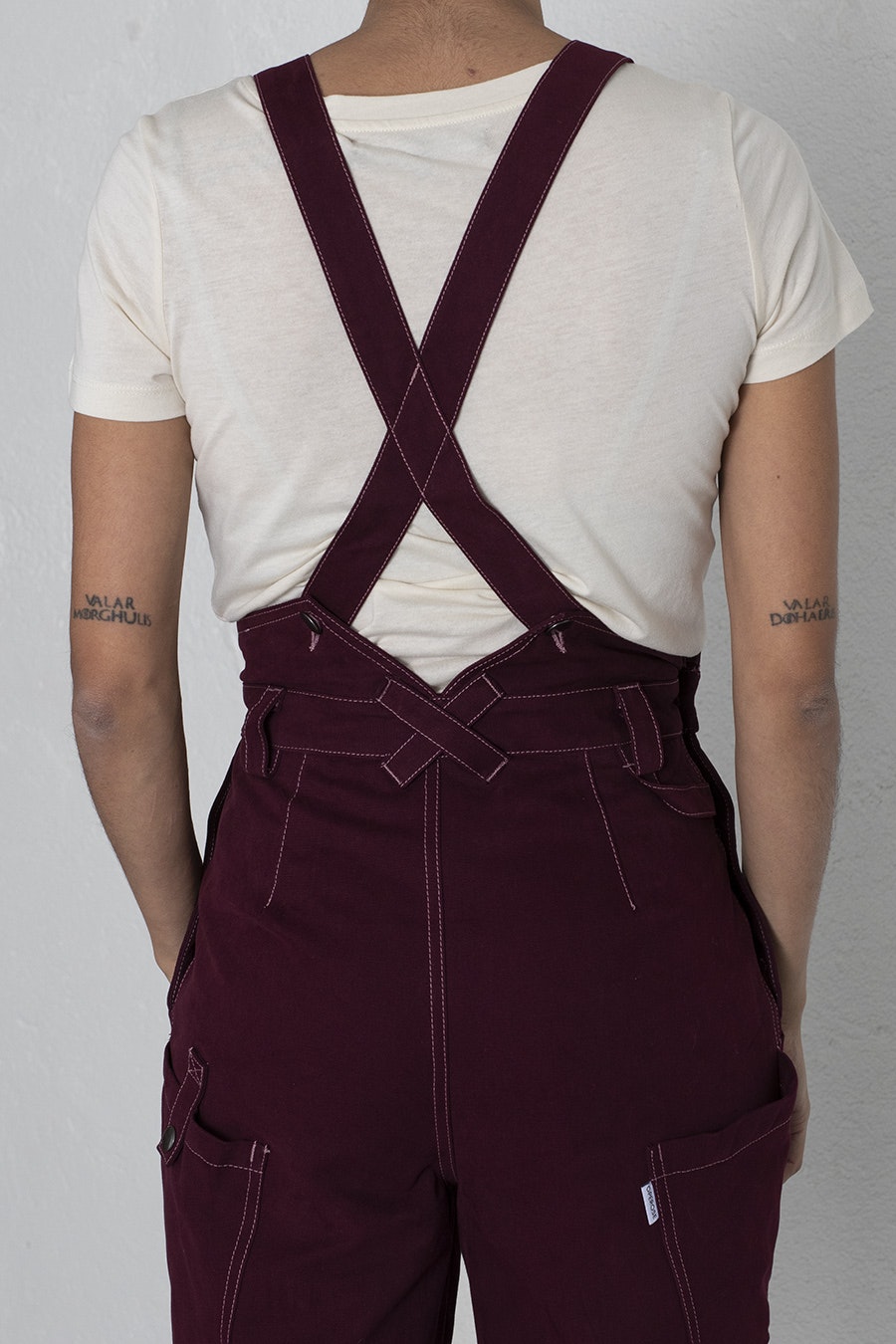 JENNY dungarees burgundy