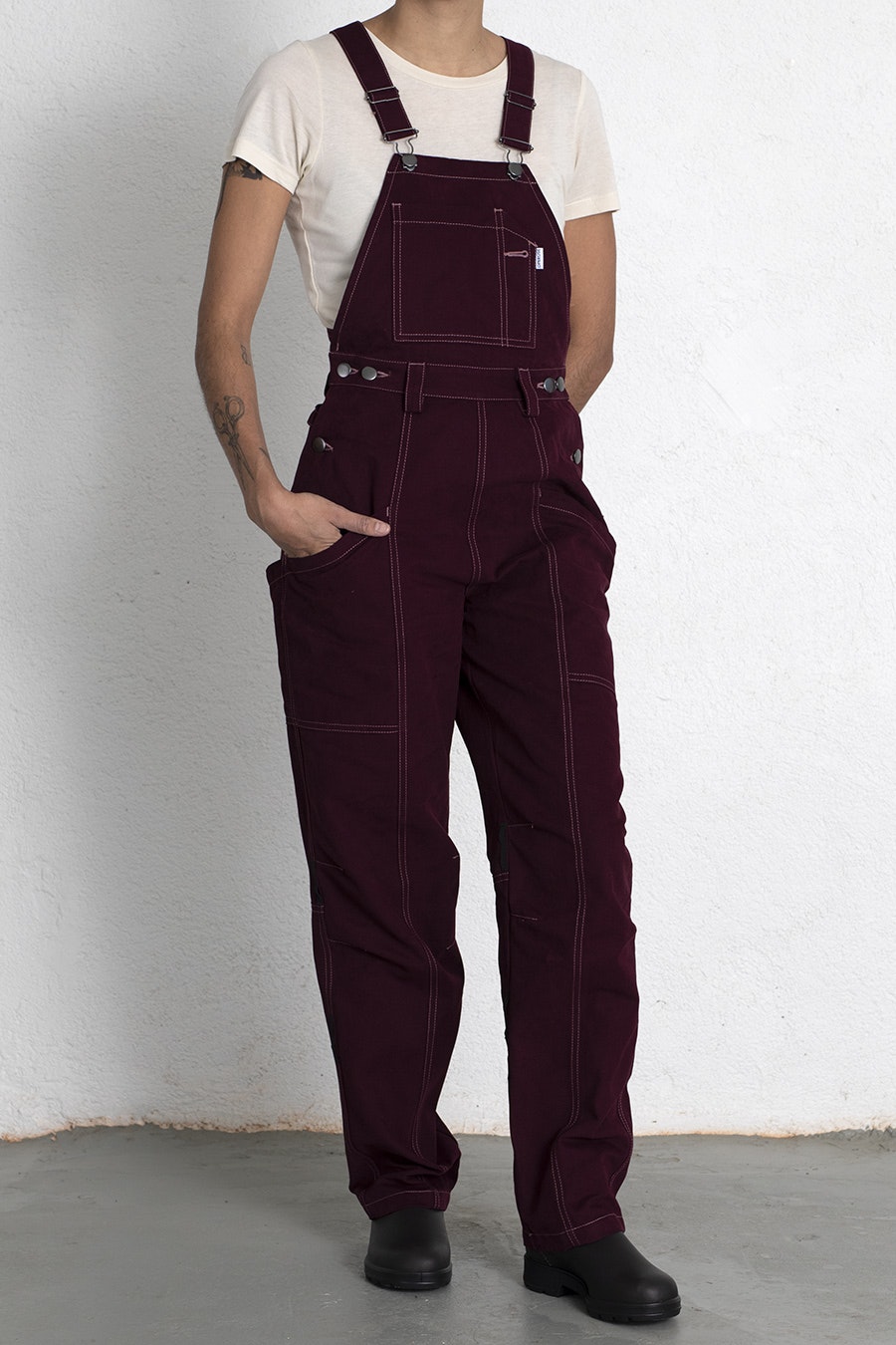 JENNY dungarees burgundy