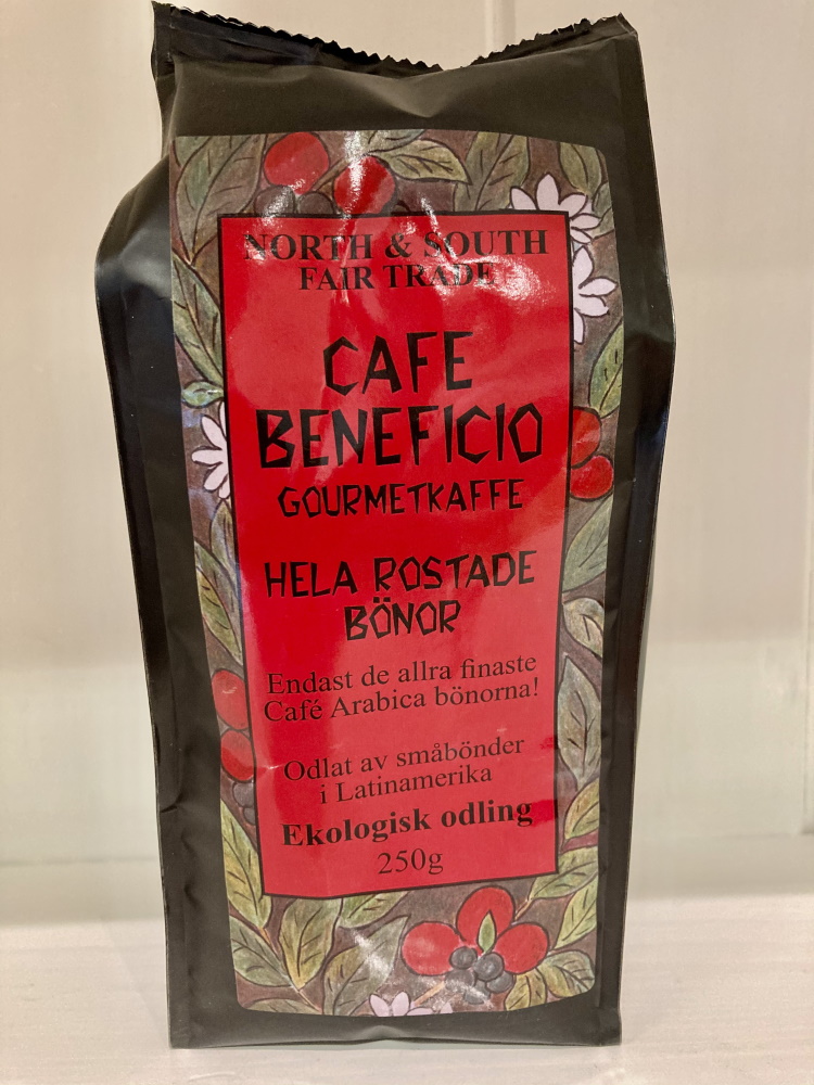 Cafe Beneficio gourmetkaffe /Hela rostade bönor/ ekologiskt, 250 g, Peru, Bolivia, Ecuador