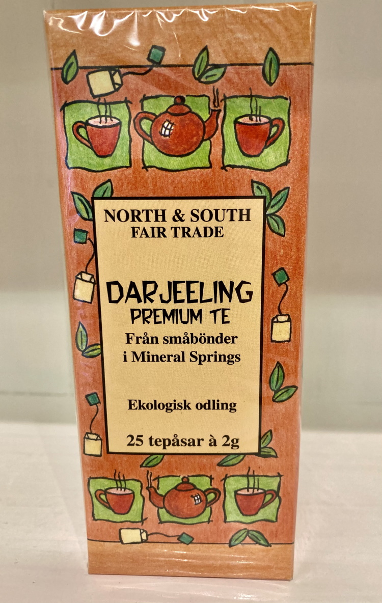 Darjeeling Earl Grey Premium, ekologiskt påste, 25 påsar à 2 g, Indien.  Begränsat antal med kort utgångsdatum 23-01-31 halva priset!