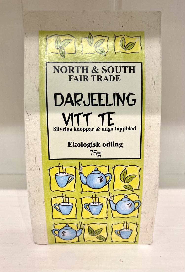 Darjeeling Vitt Te, ekologiskt lösviktste, 75 g, Indien