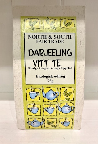 Darjeeling Vitt Te, ekologiskt lösviktste, 75 g, Indien