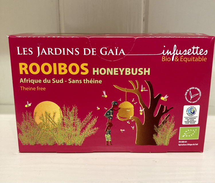Rooibos Honeybush, ekologiskt påste, 20 påsar à 1,5 g, Sydafrika