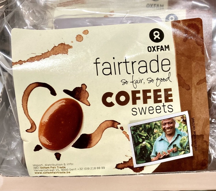 Hårda kaffekarameller 'Coffee Sweets Oxfam', 100 g, Sackeus