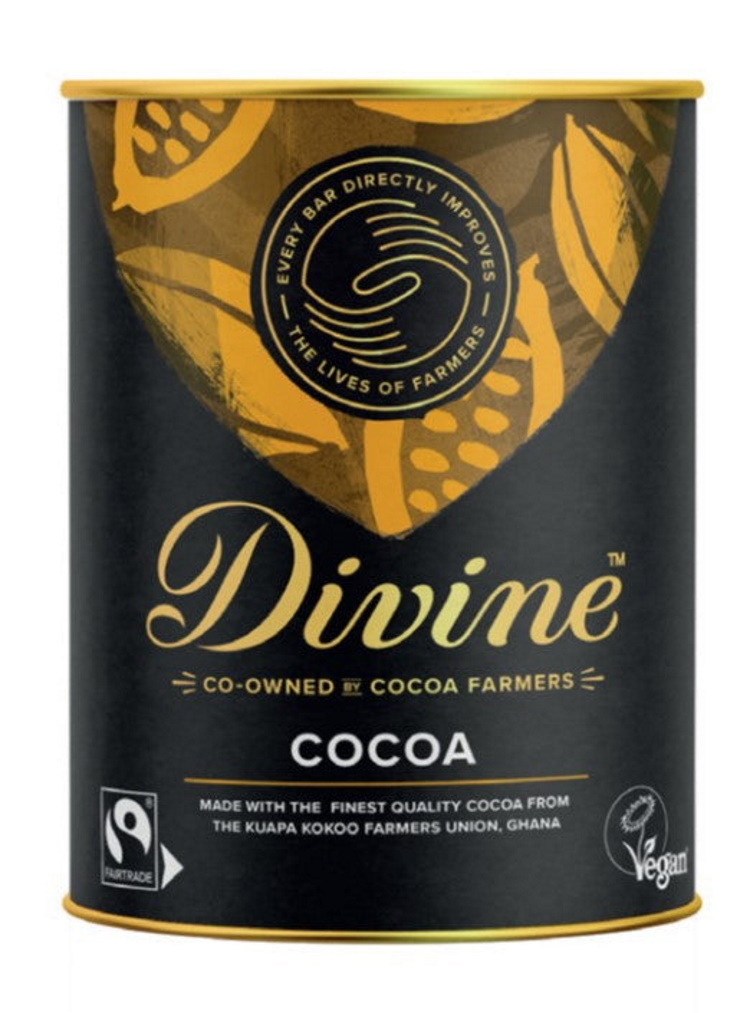 Divine Kakao, 100% kakao, 125 g, VEGANSK, Ghana.