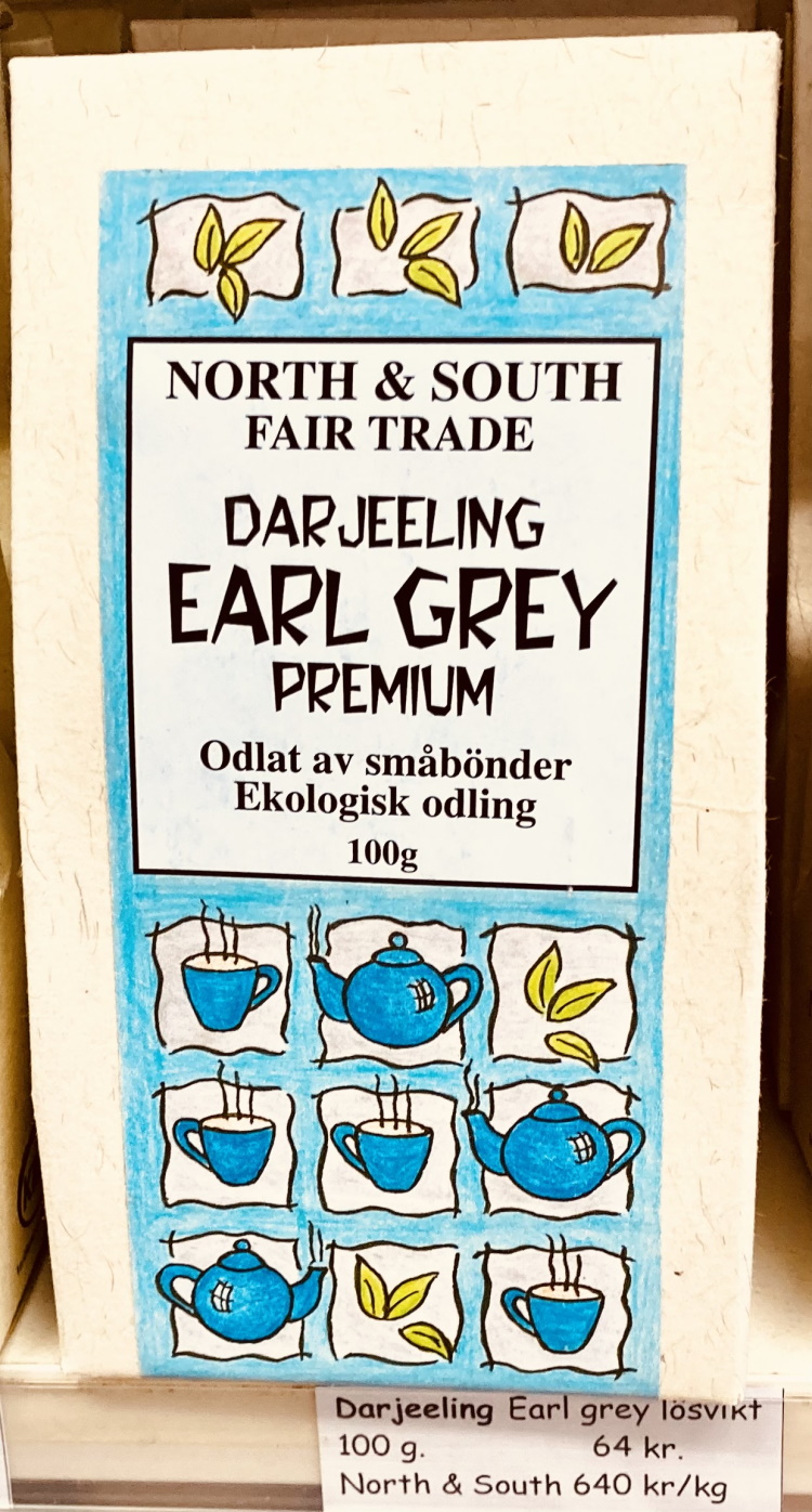 Darjeeling Earl Grey Premium, ekologiskt lösviktste, 100 g, Indien