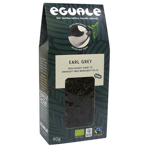 Svart te, Earl Grey i lösvikt, 90g, Eguale