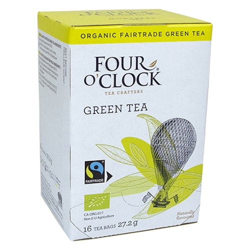 Four o´clock ekologiskt/fairtrade 100% grönt påste/16 påsar 27.2g