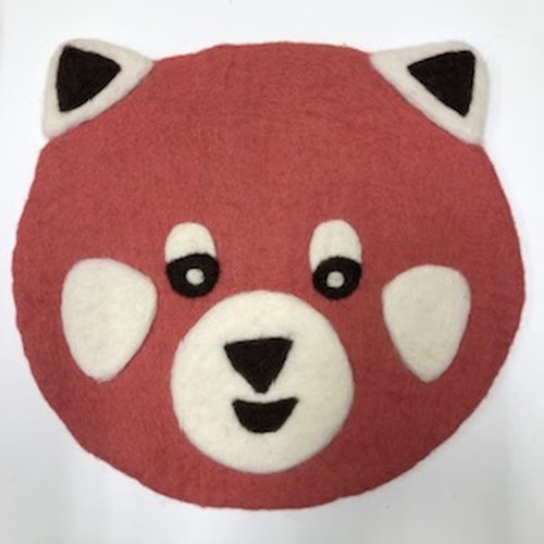 Sittdyna 'Panda', tovad ull, Ø 28 cm, Nepal