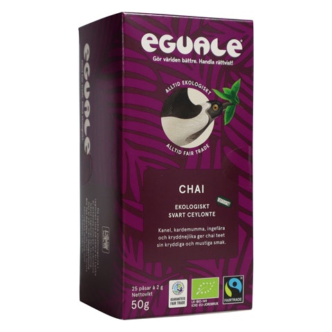 Eguale Chai, Svart Ceylonte, 25 påsar/á 2 g