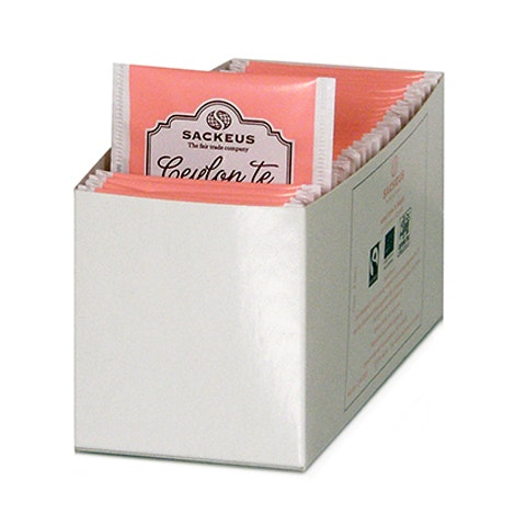 Ceylonte, Skogsbär, refill till Sackeus Ceylon påste i displaybox, 25 påsar à 2 g=50 g, Sri Lanka