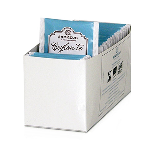 Ceylonte Earl Grey, refill till Sackeus Ceylon påste i displaybox, 25 påsar à 2 g=50 g, Sri Lanka