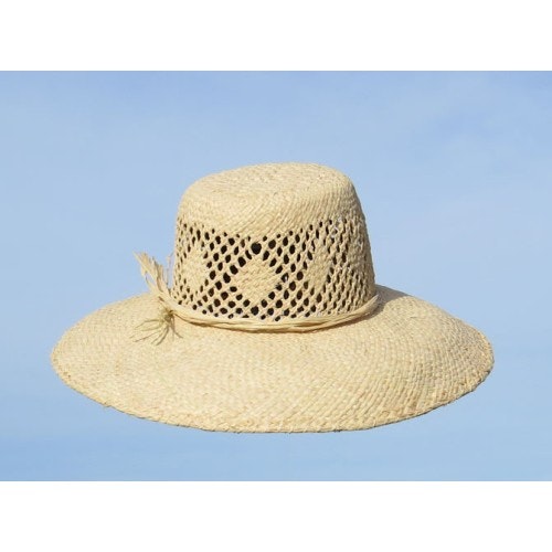 Solhatt, Chapeau Champ, flätad av raffiapalmblad, Madagaskar
