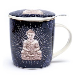 Teinfusionsmugg Buddha blå -- 400 ml