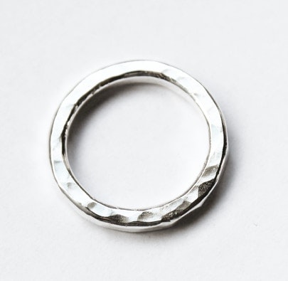 Hamrad silverring stor