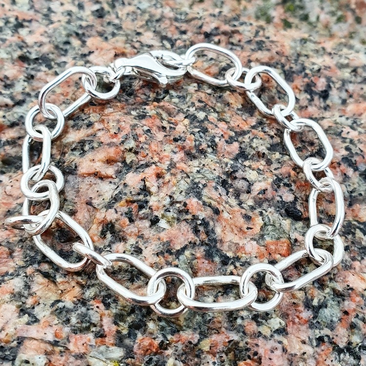 Silverarmband länkar