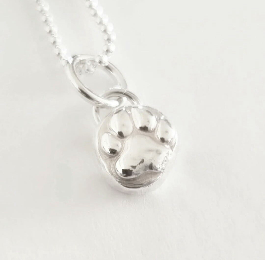 Tassavtryck halsband äkta silver