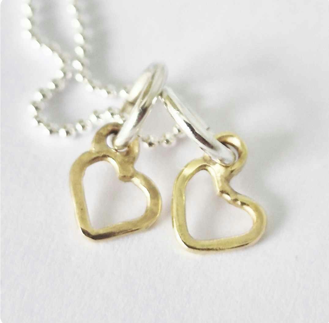 Sweetheart a small and beautiful hand-forged gold heart in genuine 18k gold